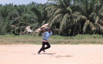 Uji Coba UAV Fixed Wing Vulture Skywalker T1 di Kebun PT Sinarmas site Muara Bungo
