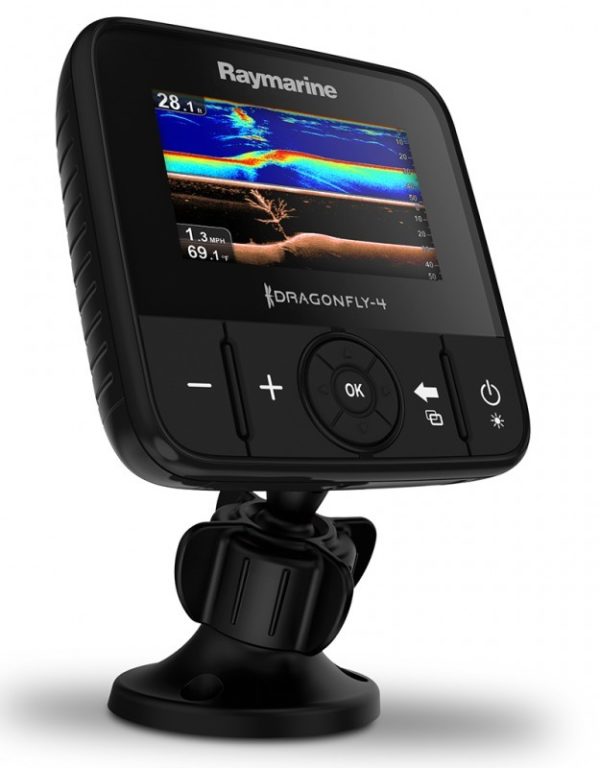 DRAGONFLY 4 PRO FISHFINDER 4.3" SCREEN WITH CHIRP DOWNVISION AND SONAR, WI-FI, GPS CHART PLOTTER